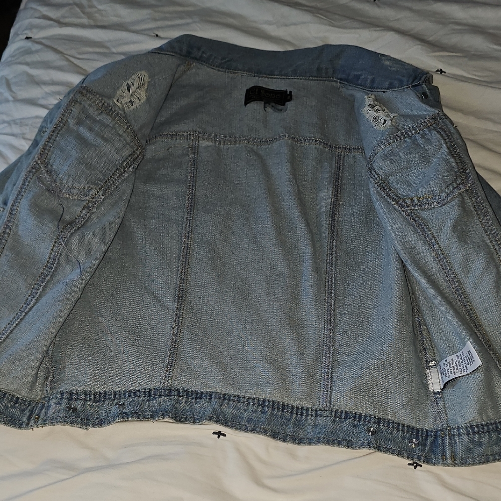 Ci Sono Light Blue Denim Jacket - Picture 8 of 11